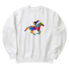 mumusのうま　jigsaw puzzle Heavyweight Crew Neck Sweatshirt