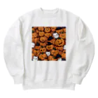 カツヒサ☆のハロウィン　かぼちゃグッズ Heavyweight Crew Neck Sweatshirt