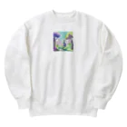 dxwtcrs94zの森のイラストグッズ Heavyweight Crew Neck Sweatshirt