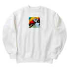 good★holidayのドット絵のオウム Heavyweight Crew Neck Sweatshirt