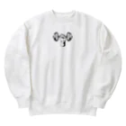 caoの店の筋トレ中 Heavyweight Crew Neck Sweatshirt