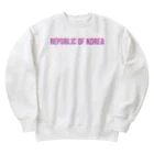 ON NOtEの韓国 ロゴピンク Heavyweight Crew Neck Sweatshirt