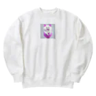 KSK_2の憎めない顔のポメラニアン Heavyweight Crew Neck Sweatshirt