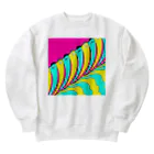 ココから（こーひーまる。）のカラフラミンゴ_2 Heavyweight Crew Neck Sweatshirt