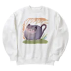 asukaのかわいいにゃんこ Heavyweight Crew Neck Sweatshirt