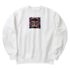 Zvookのサイケデリック　UFO Encountering the Unknown Heavyweight Crew Neck Sweatshirt