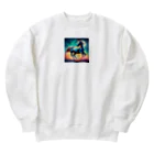 Miyuu101529の幻想的な馬 Heavyweight Crew Neck Sweatshirt