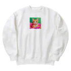 《Derekの絶賛工房中！》のイケイケ猫ちゃん Heavyweight Crew Neck Sweatshirt