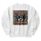 けいらい堂のファンクおじさんのイラストグッズ Heavyweight Crew Neck Sweatshirt