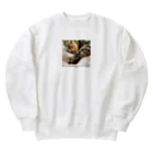 保護猫しじみのおやすみなさい保護猫しじみ Heavyweight Crew Neck Sweatshirt