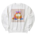 aoking_のグラデーション猫 Heavyweight Crew Neck Sweatshirt