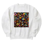 サイケデリック0721の幻覚キノコ Heavyweight Crew Neck Sweatshirt