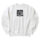 YoMiTの有名な観光スポットイメージ画像：アンコールワット（カンボジア） Heavyweight Crew Neck Sweatshirt