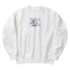 とみのスキーがすき Heavyweight Crew Neck Sweatshirt