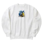 mojaのアートうさぎ🐰 Heavyweight Crew Neck Sweatshirt