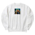 安田ワールドのハムスターのイラストグッズ Heavyweight Crew Neck Sweatshirt