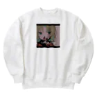 ｳﾉﾒﾉｳのかにばちゃん ふたりめ Heavyweight Crew Neck Sweatshirt