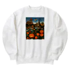 waffle2000のハロウィン風景 Heavyweight Crew Neck Sweatshirt