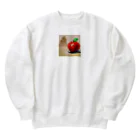 si-monの渇きを潤すリンゴ Heavyweight Crew Neck Sweatshirt