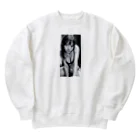 タナカ＠全力AIイラストレーターの見つめる可憐 Heavyweight Crew Neck Sweatshirt