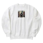 oki プリントショップの都会で暮らすゴリラ Heavyweight Crew Neck Sweatshirt