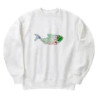 mumusの魚　water drop Heavyweight Crew Neck Sweatshirt