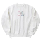 ゆるふわショップのゆるふわうさぎ Heavyweight Crew Neck Sweatshirt