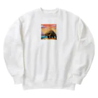 iikyanの恐竜④ Heavyweight Crew Neck Sweatshirt