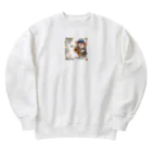 moriugのサックスハリネズミ Heavyweight Crew Neck Sweatshirt