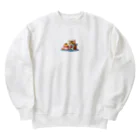 Auraのぱくぱくネコちゃん Heavyweight Crew Neck Sweatshirt