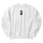 Makoto_Kawano Designのちょっぴりセクシーな女の子 Heavyweight Crew Neck Sweatshirt