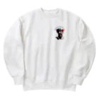 yasunekoの黒猫(ソックス) Heavyweight Crew Neck Sweatshirt