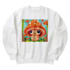 fukuzahのキノコちゃん Heavyweight Crew Neck Sweatshirt