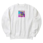 ワンダーワールド・ワンストップの懐かしい90年代のコンピューター Heavyweight Crew Neck Sweatshirt