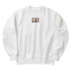 shiba9のバンクシー風　猫のらくがき Heavyweight Crew Neck Sweatshirt