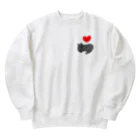 ３２１６のl love クロネコ Heavyweight Crew Neck Sweatshirt