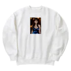 AI Lucy(ルーシー)の青いドレス美人 Heavyweight Crew Neck Sweatshirt