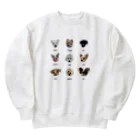 とまとゆっけの私のおともだちの犬たち2 Heavyweight Crew Neck Sweatshirt