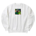 himatoroのマイクラ的なハリネズミ Heavyweight Crew Neck Sweatshirt