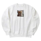 SaSuKeの癒される猫のイラスト Heavyweight Crew Neck Sweatshirt