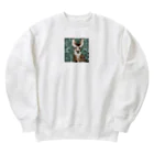 kindonesiaのドット絵のヒマラヤンキャット Heavyweight Crew Neck Sweatshirt