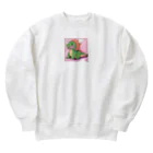 かわいいグッズのかわいい恐竜のグッズ Heavyweight Crew Neck Sweatshirt