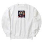 猫雑貨屋　ねこまろのにゃんこ宇宙の彼方へ Heavyweight Crew Neck Sweatshirt