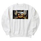 Shihiroの白いジャックオーランタン Heavyweight Crew Neck Sweatshirt