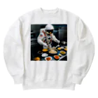 宇宙開発デザイン科のスペースクッキング炒飯編 Heavyweight Crew Neck Sweatshirt