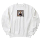 Innovat-Leapのネコサラリーマン Heavyweight Crew Neck Sweatshirt