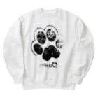 WebArtsの肉球をモチーフにしたオリジナルブランド「nikuQ」（犬タイプ）です Heavyweight Crew Neck Sweatshirt