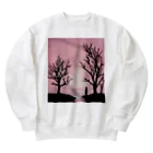 YOKAZE KASUMIの鮮やかなピンクが背景のかわカッコイイグッズ！ Heavyweight Crew Neck Sweatshirt