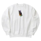 ageha(アゲハ)のくろねこ Heavyweight Crew Neck Sweatshirt