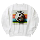 18ban's shopの陰陽対極図じゃ！ Heavyweight Crew Neck Sweatshirt